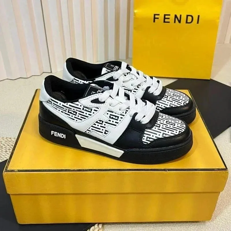 Fendi Match Low-Top Sneakers — Photo 10