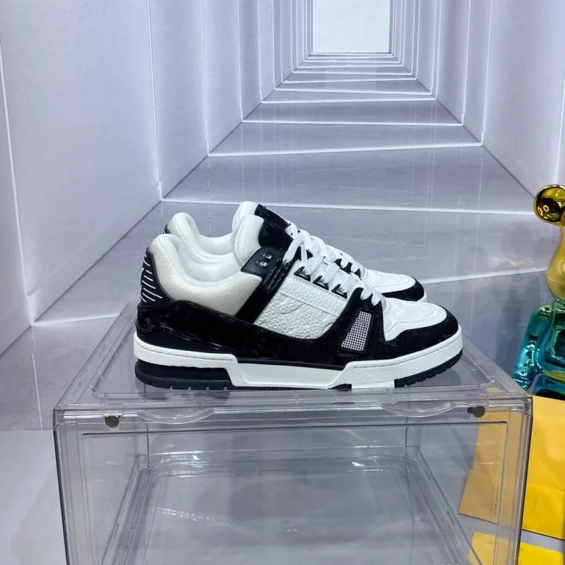 Louis Vuitton LV Trainer Denim Black Basketball Shoes — Photo 2