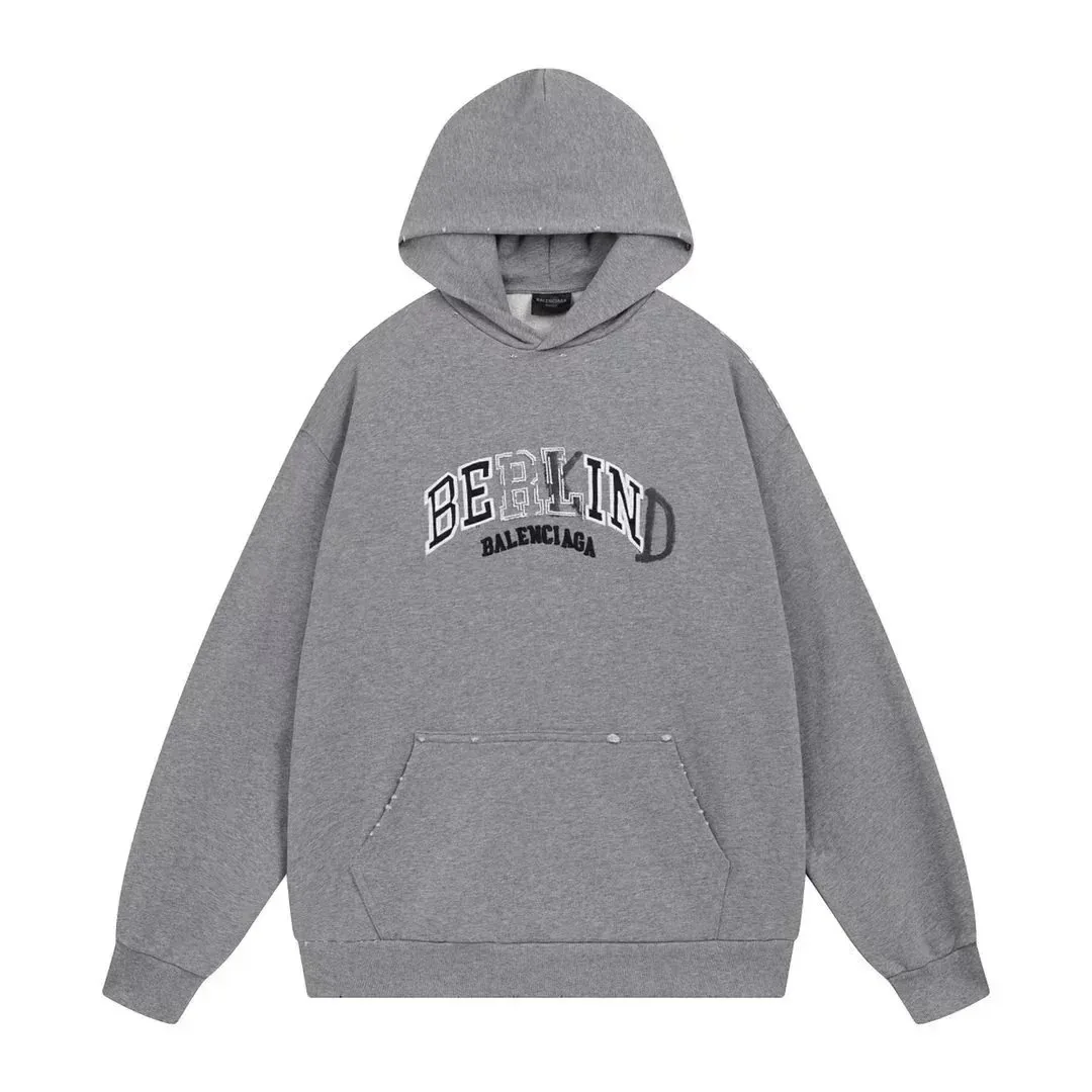 Balenciaga Campaign Logo White Hoodie — Photo 10