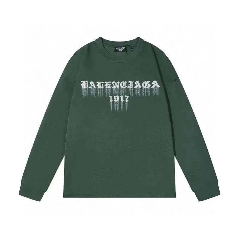 Balenciaga Laurel Logo Black Sweatshirt — Photo 8
