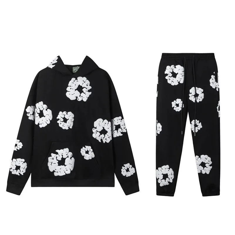 Fleece Foam Print Hoodie Set — Photo 4