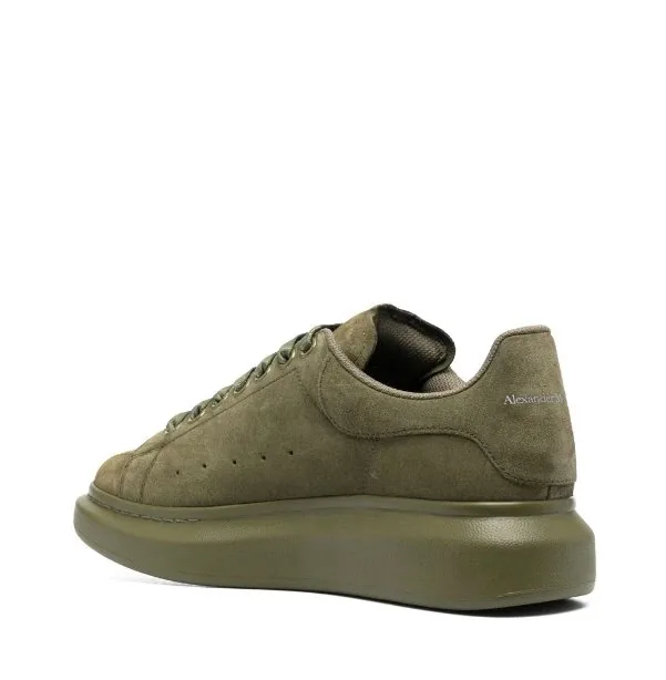 Alexander McQueen Oversized Sneaker White Suede Low-Top Sneakers — Photo 9