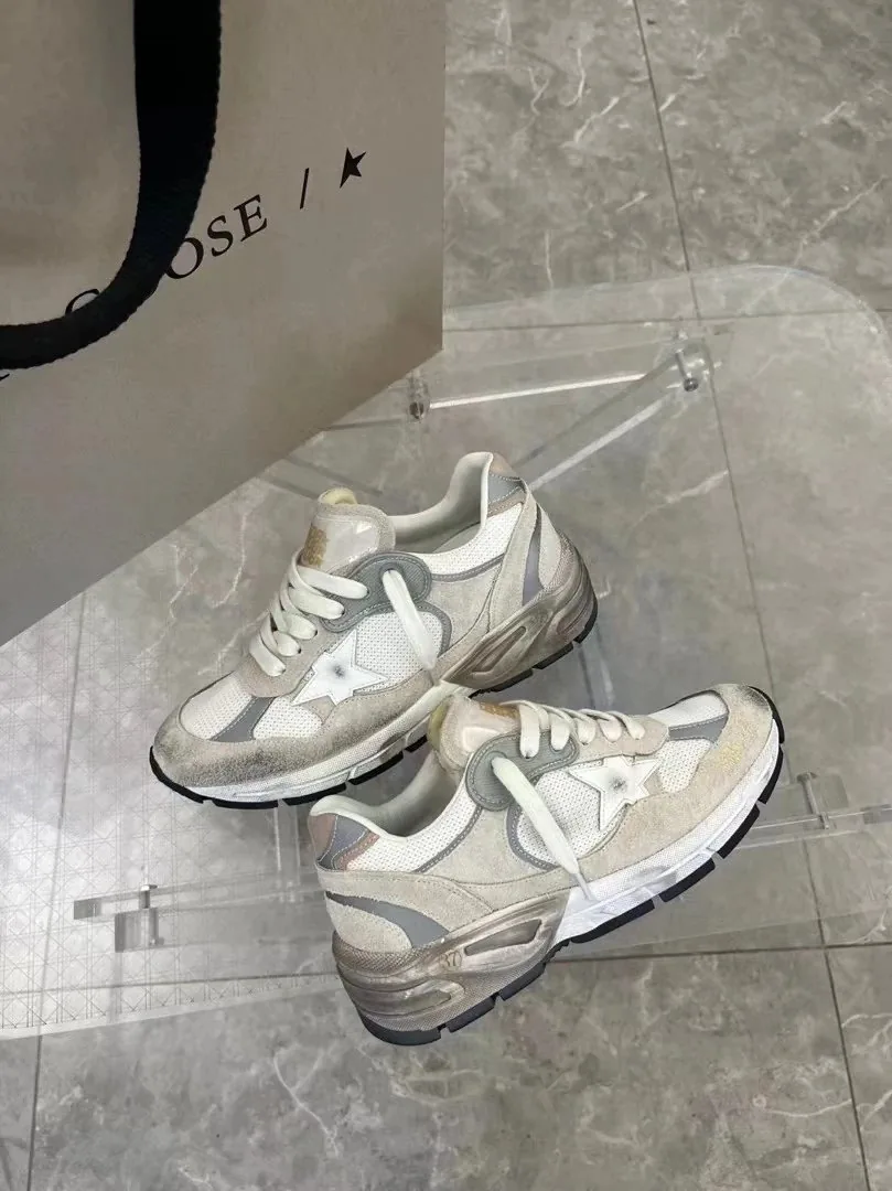 Golden Goose Dad-Star Dad Star White Trainers — QC