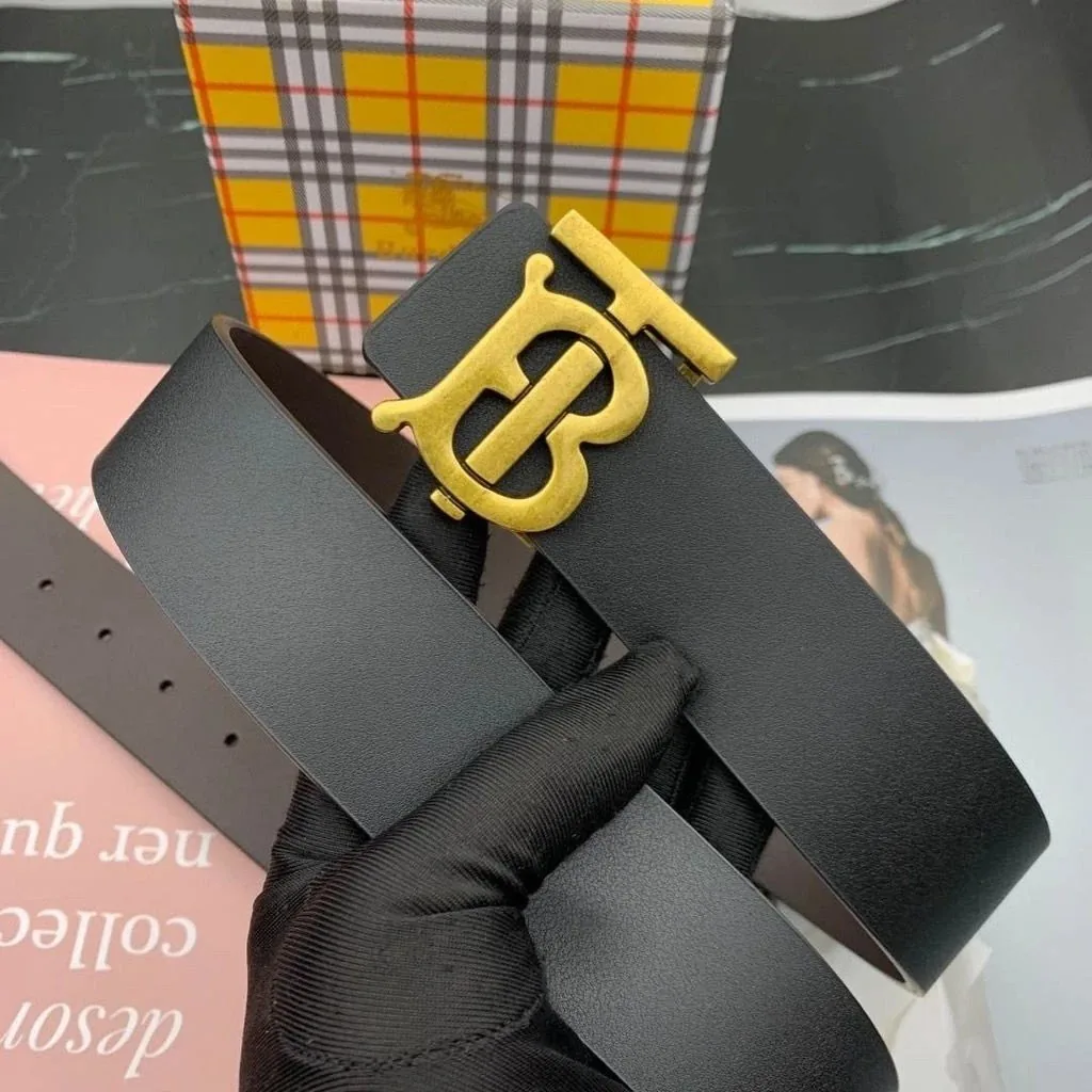 Leather Reversible Letter Belt — Photo 15
