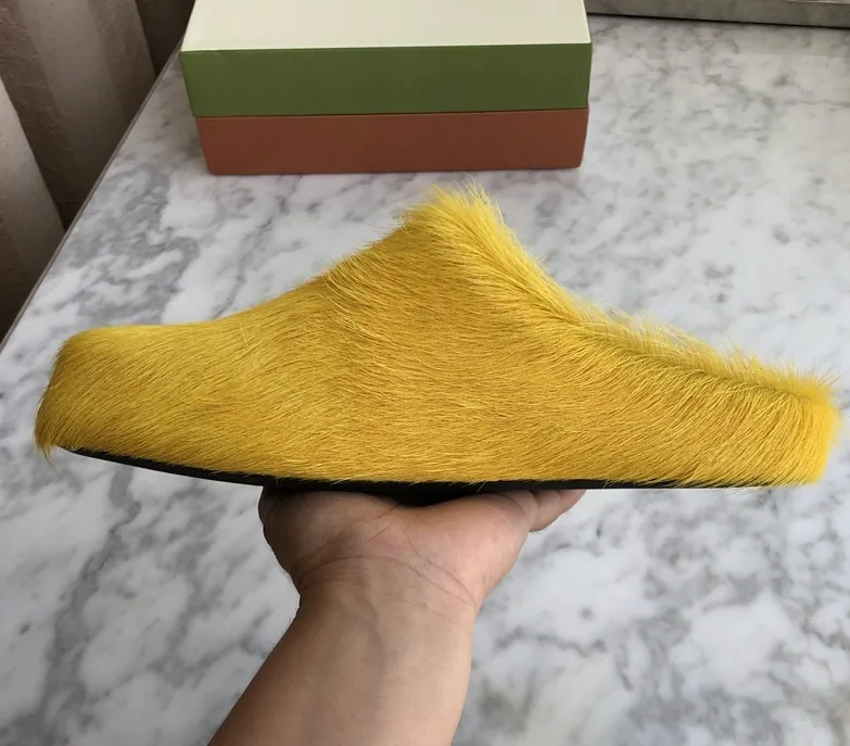 Marni Calfskin Fussbett Sabot Mule — QC