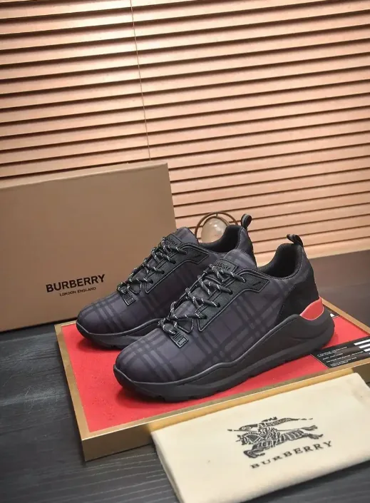 Burberry Brown Check Athletic Sneakers — photo 6