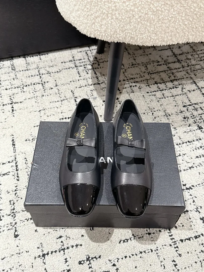 Chanel Mary Jane Flats Pink White — photo 8
