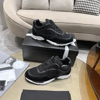 Chanel White Grey Sneakers — photo 5