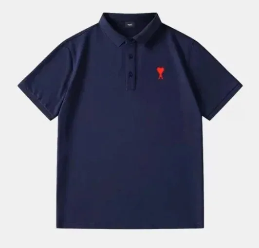 AMI Paris Heart Logo Polo Shirt and Tee Collection — QC