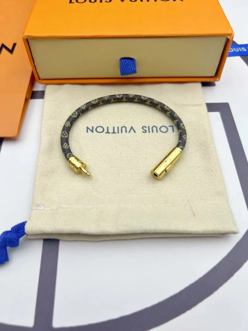 Louis Vuitton Monogram Leather Cord Bracelet — Photo 2