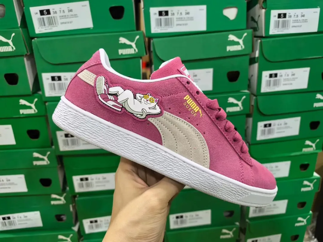 Puma Suede Classic Closed-Toe Leather Shoes — Photo 9