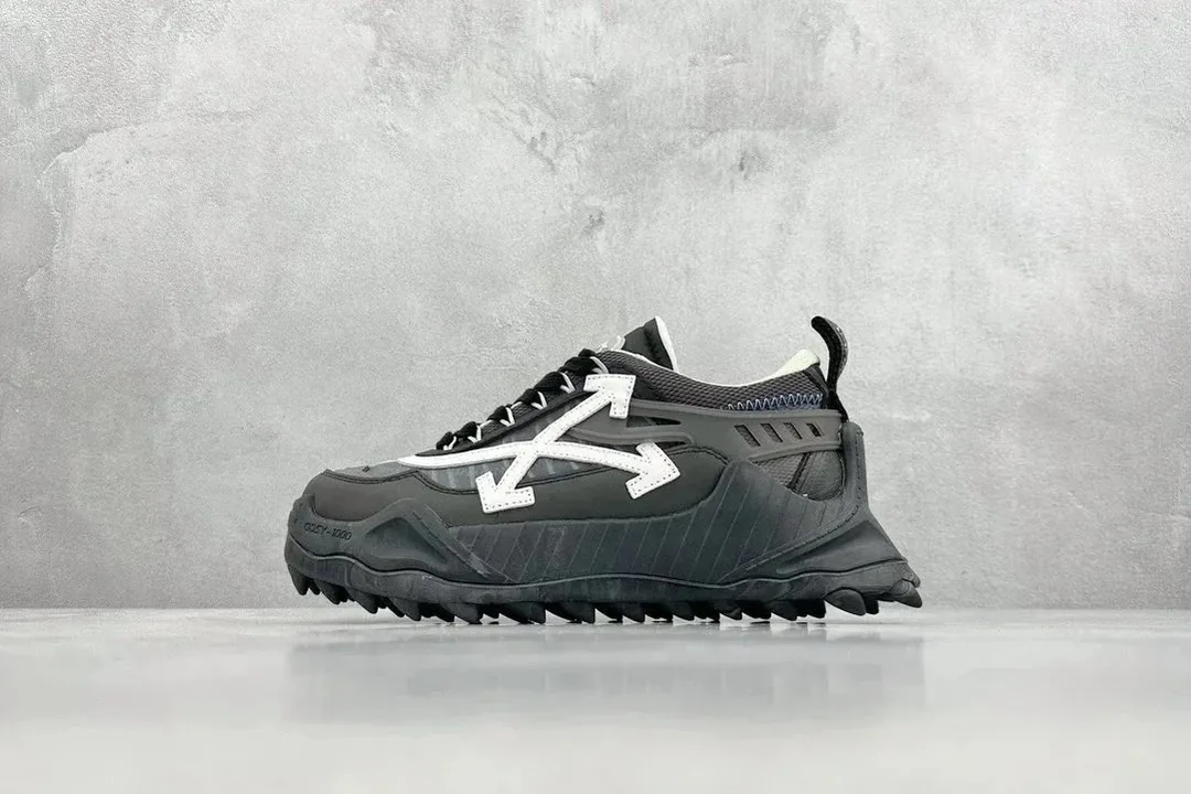 Off-White Odsy-1000 White Lace-Up Platform Runners — Photo 4
