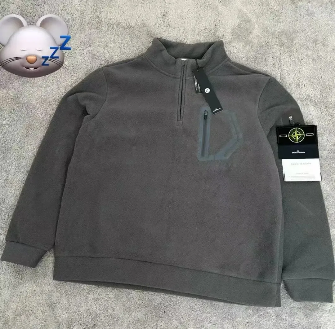 Zip Stand-Collar Sweatshirt — Photo 3