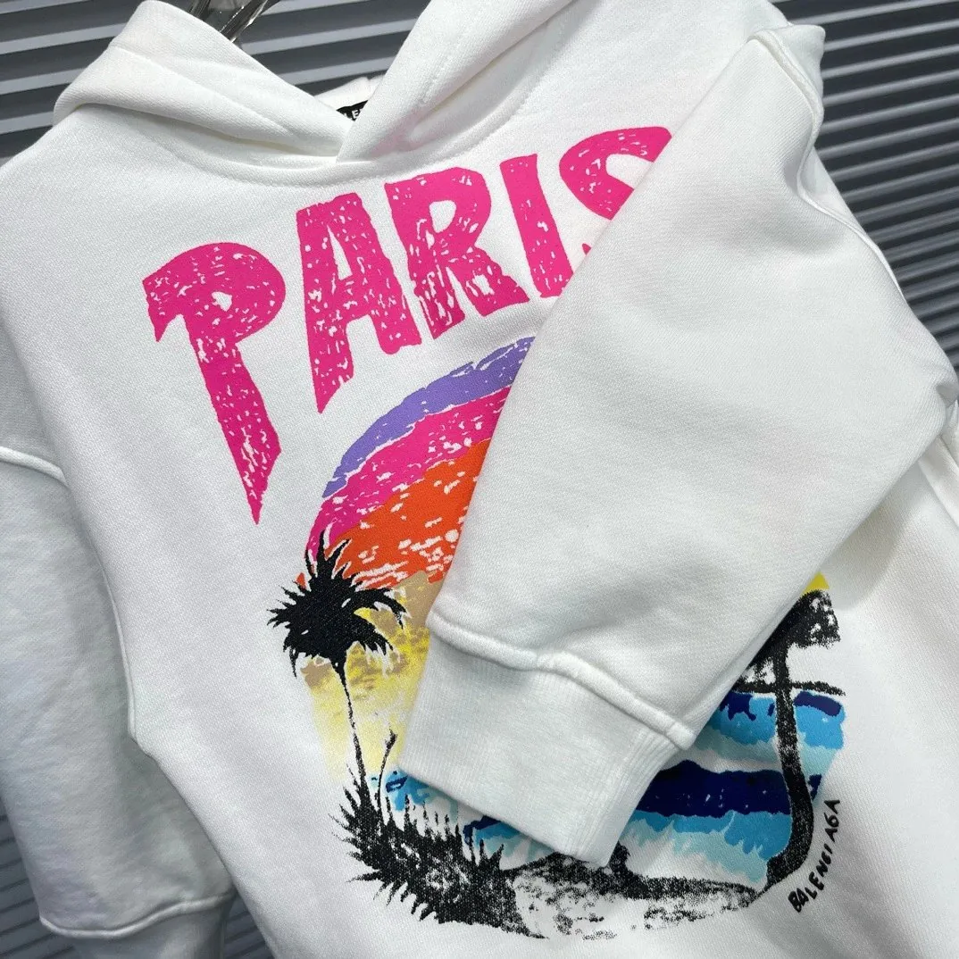 Paris Print Kids Hoodie — Photo 15