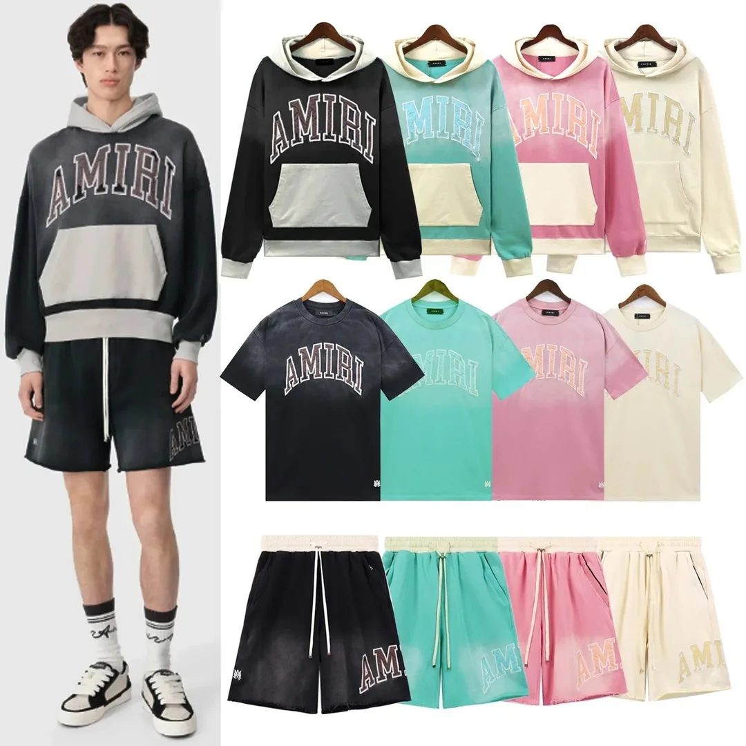 Amiri Letter Patch Tee Shorts Set