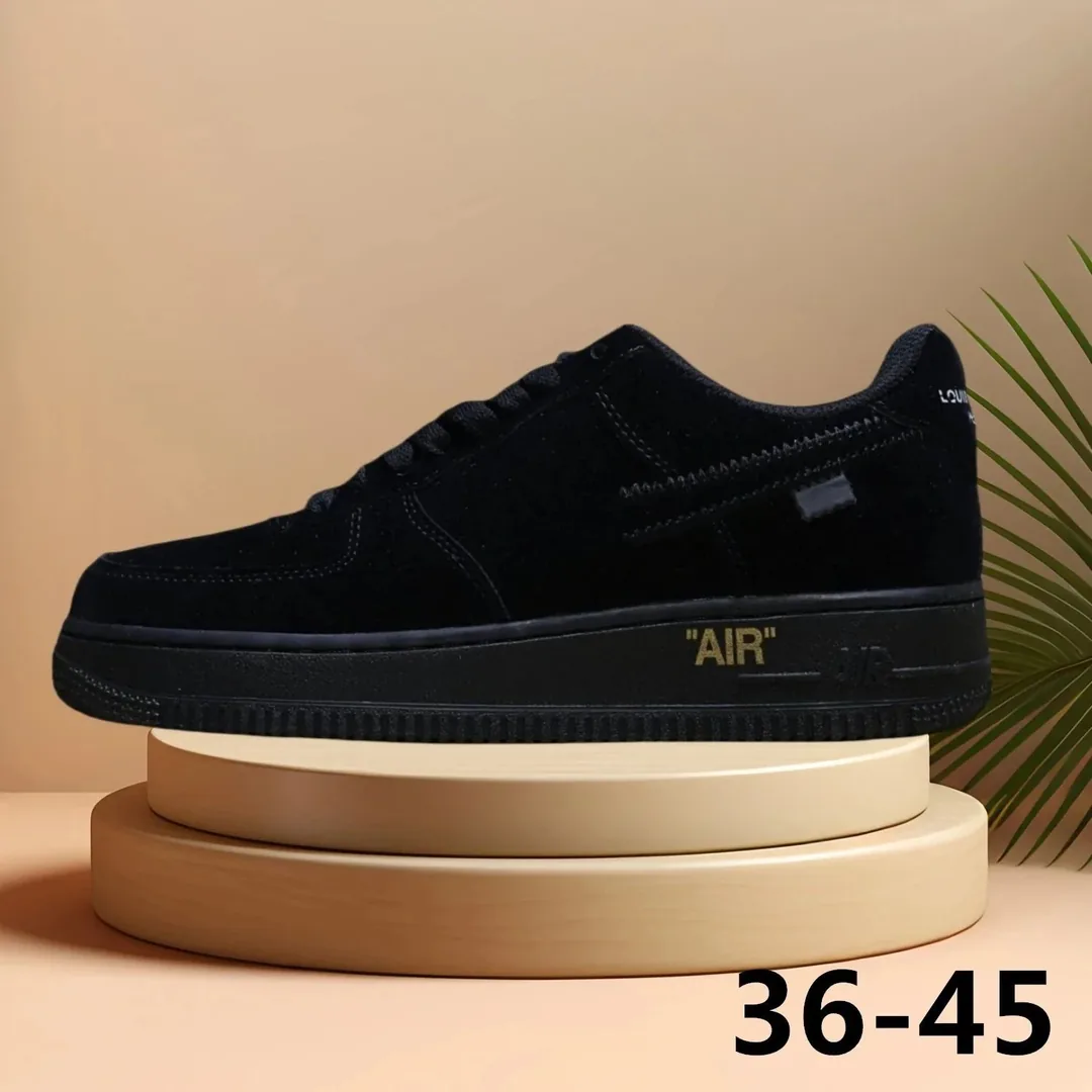 Nike Air Force 1 Brown Low-Top Trainers — Photo 3