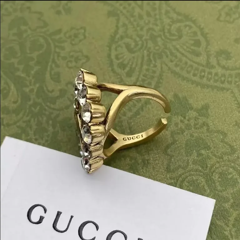 Black Gemstone Adjustable Ring — Photo 3