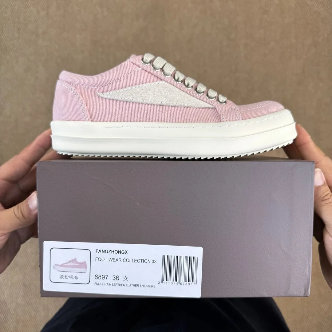 Rick Owens DRKSHDW Low White Sneakers — Photo 12