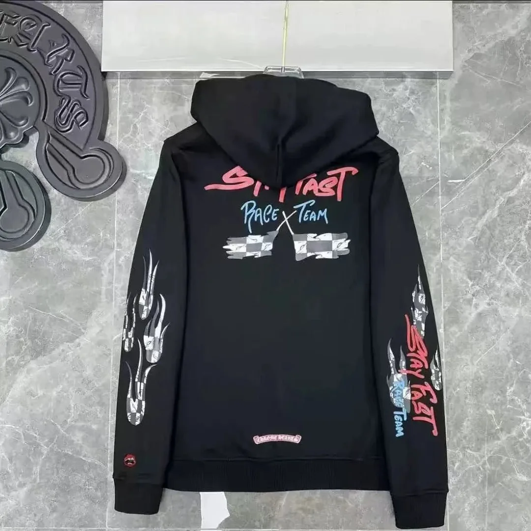 Graffiti Flame Cross Hoodie — Photo 14
