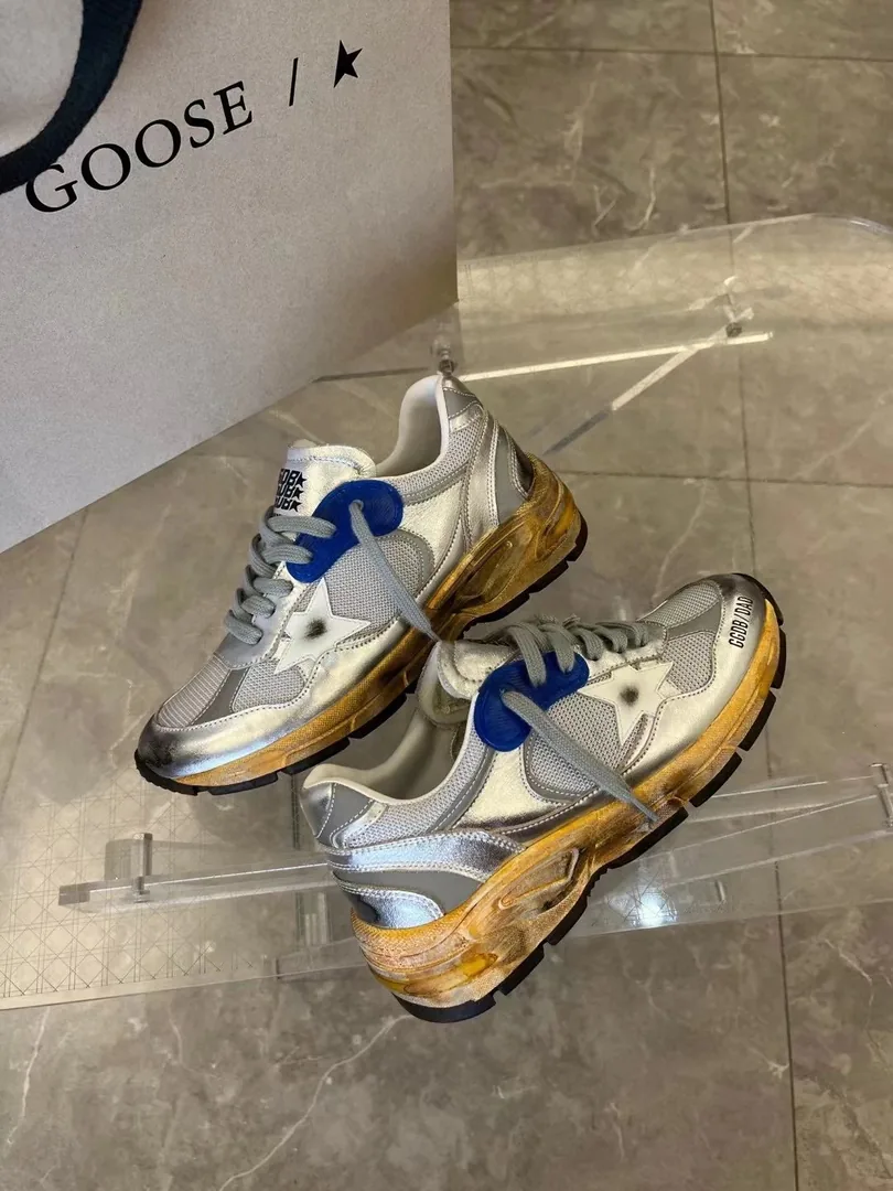 Golden Goose Dad-Star Dad Star White Trainers — QC