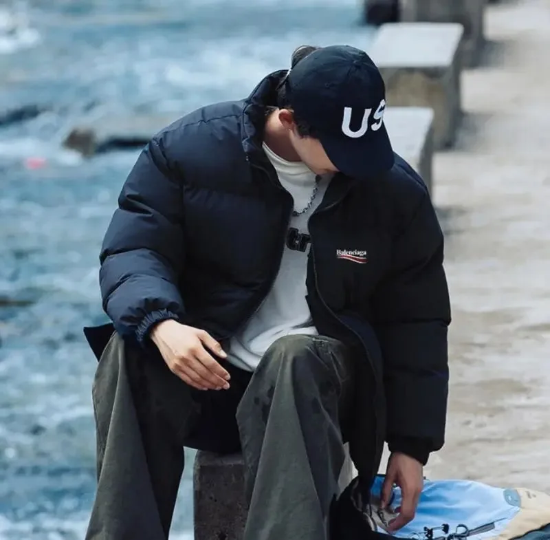 Balenciaga Campaign Logo Down Puffer Jacket — photo 4