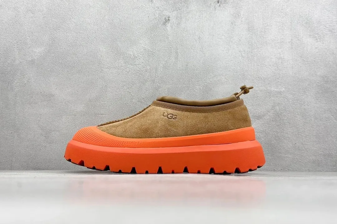 UGG Tasman Weather Hybrid Beige Shearling Waterproof Snow Boots — Photo 4