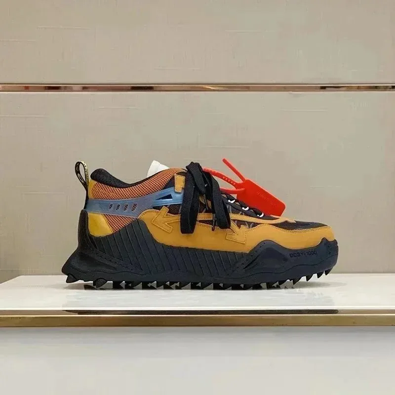 Off-White Odsy-1000 Color-Block Platform Low-Top Dad Shoes — Photo 13