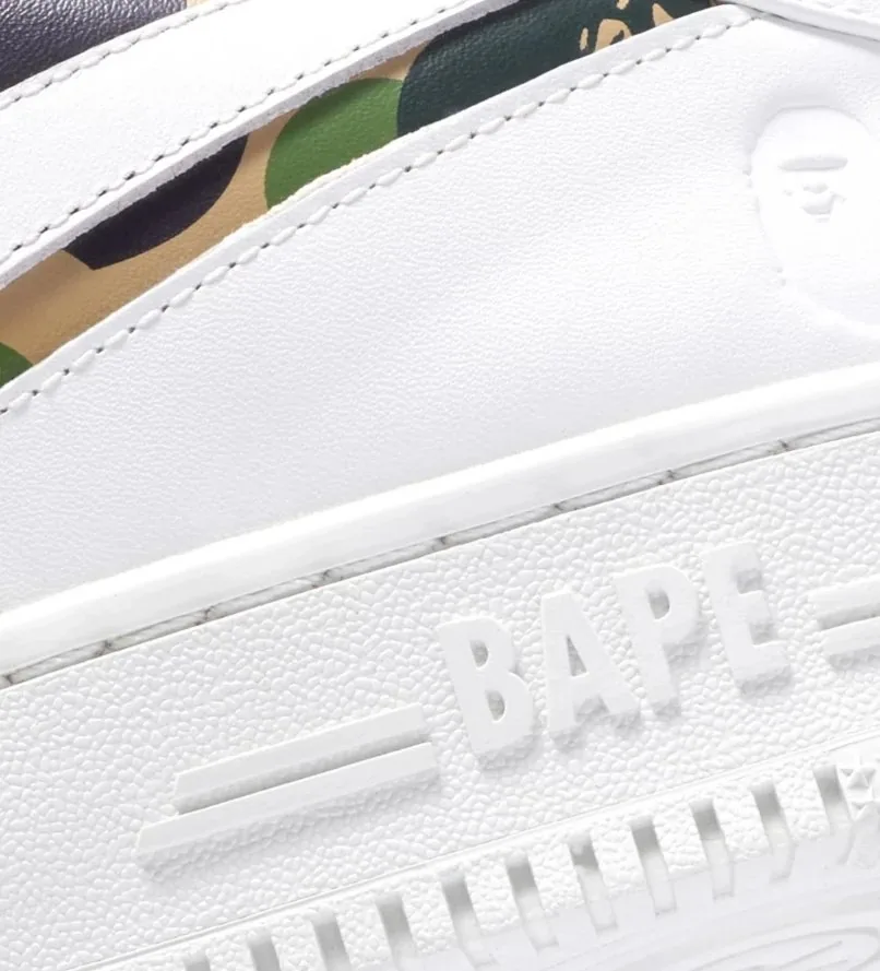 Bape Sta ABC Camo Cutout Sneakers — QC