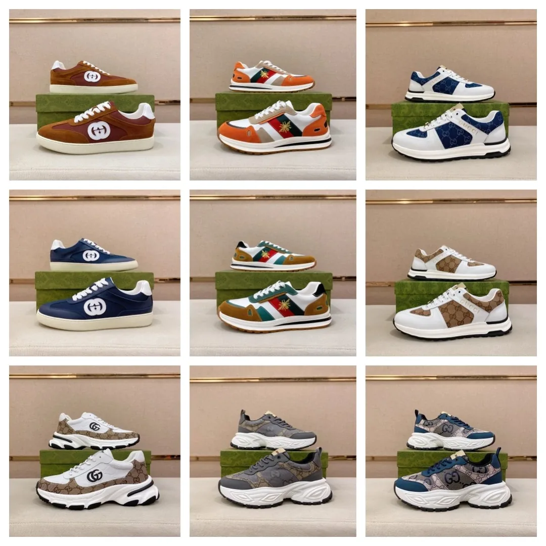 Gucci Round-Toe Low-Top Sneakers