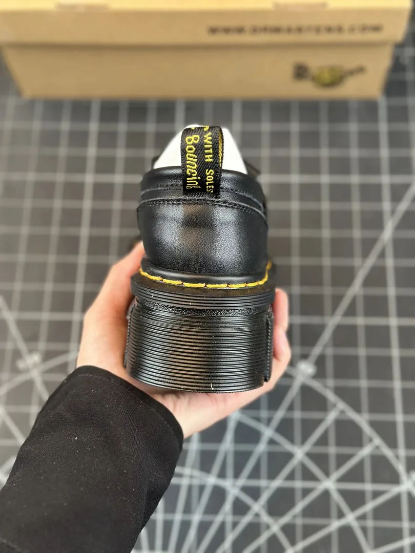 Dr. Martens Audrick Dr. Grey Nappa Platform Loafers — photo 4