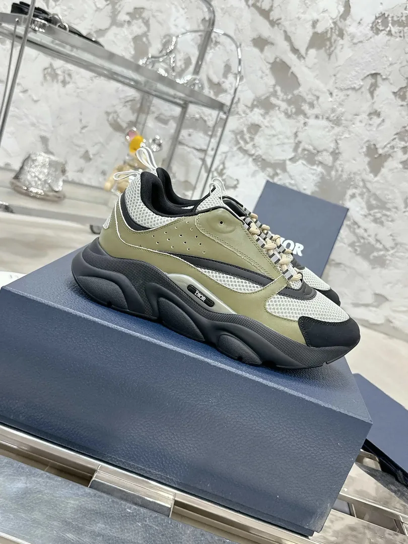 Dior B22 Grey Low-Top Sneakers — Photo 8