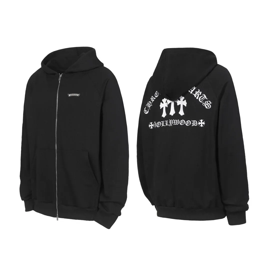 Embroidered Double-Yarn Hoodie — Photo 14