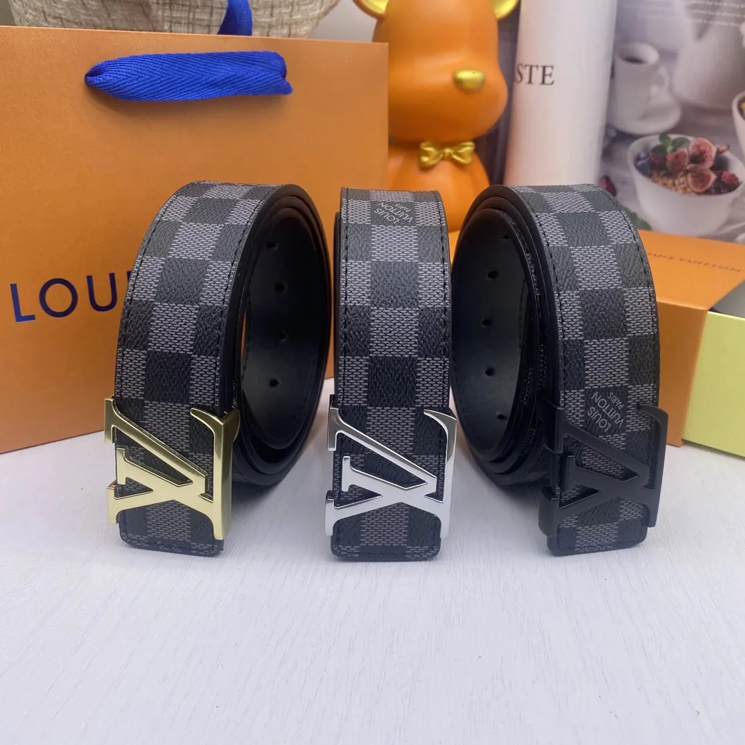 Louis Vuitton Monogram Leather Belt Collection — QC