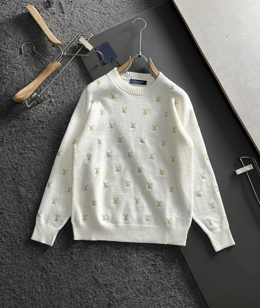 Louis Vuitton Monogram Embroidered Knit Sweater