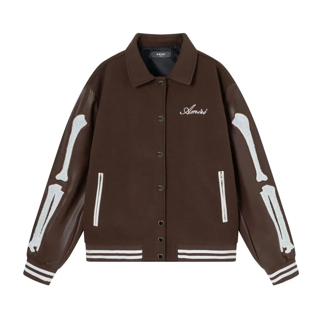 Amiri Embroidered Baseball Jacket — Photo 14