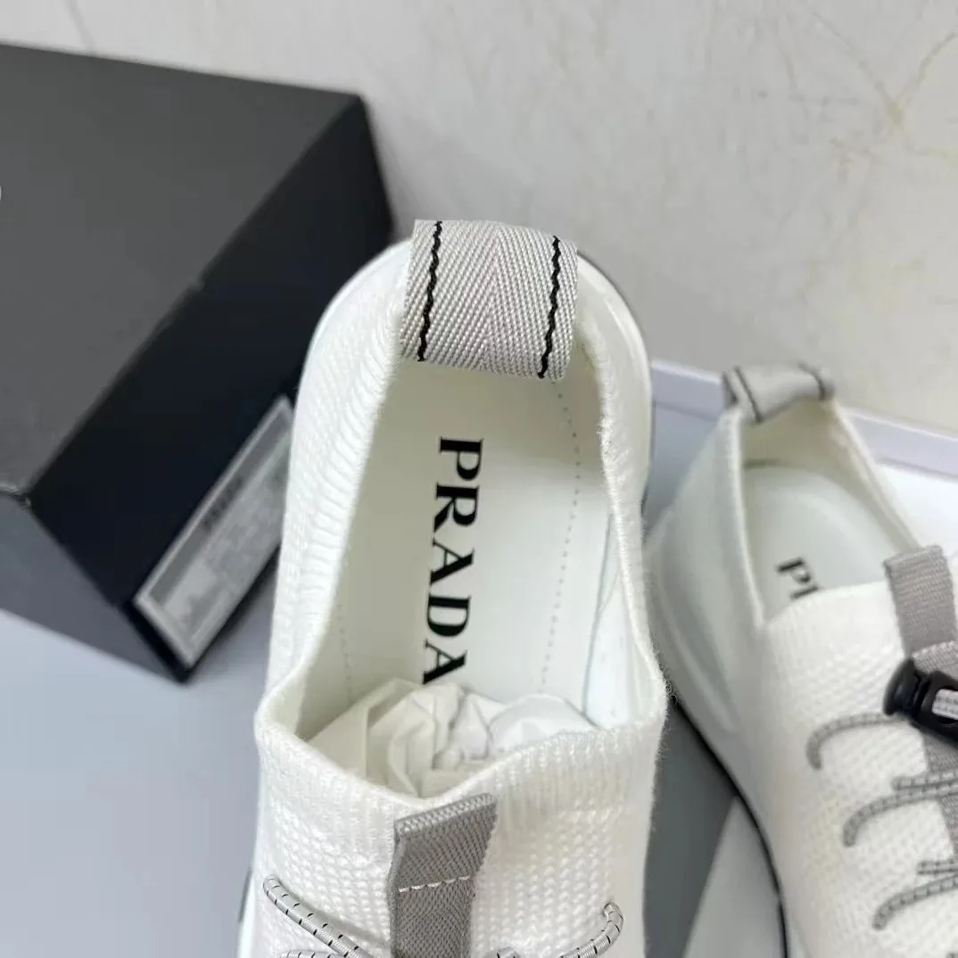 Prada White High-Top Sneakers — QC