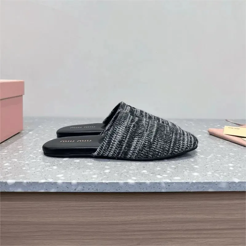 Miu Miu Closed-Toe Slides
