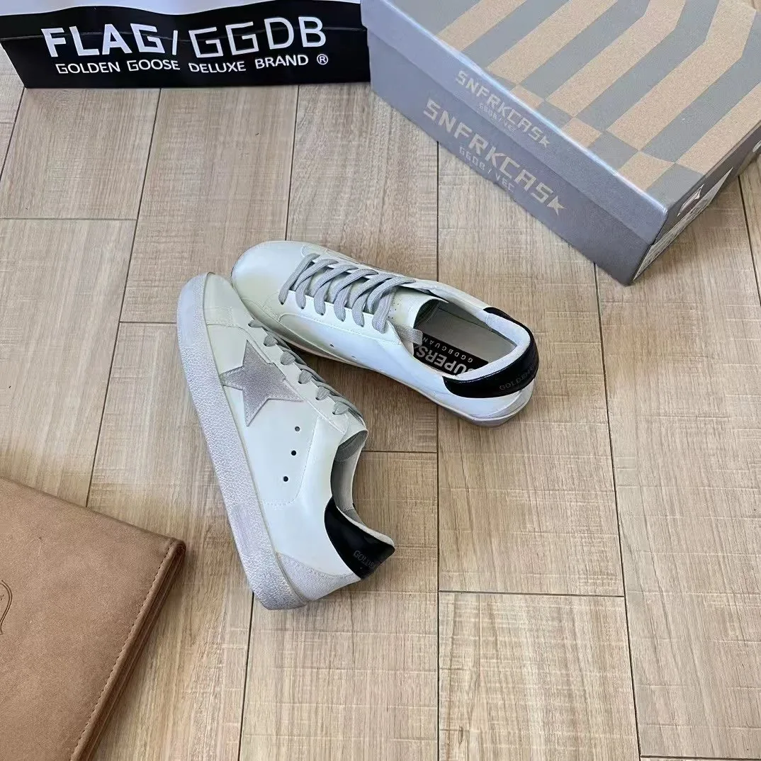 Golden Goose Super-Star White Sneakers — Photo 12