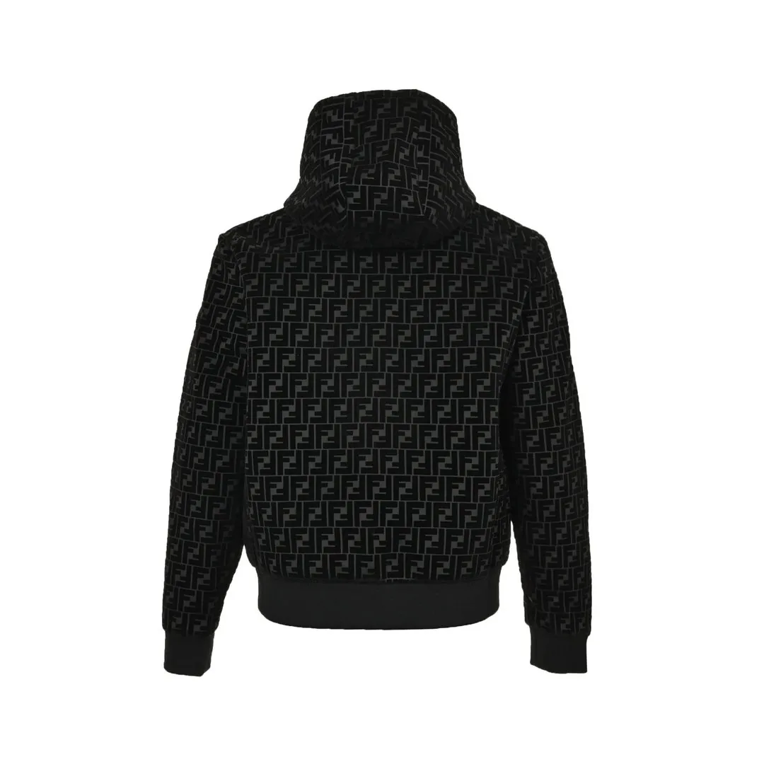 Fendi Flocked Monogram Hooded Jacket — Photo 3