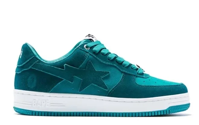 Bape Sta Pink Suede Sneakers — Photo 7