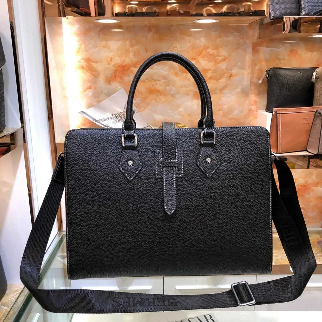 Hermes Mens Leather Briefcase — photo 2