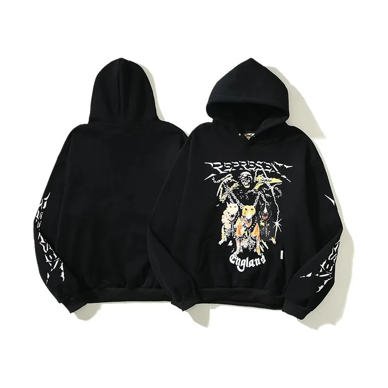 Vintage High Street Racing Hooded Hoodie — Photo 4
