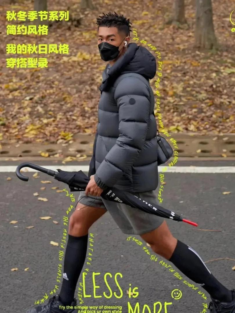 Black Warm Padded Jacket — Photo 5