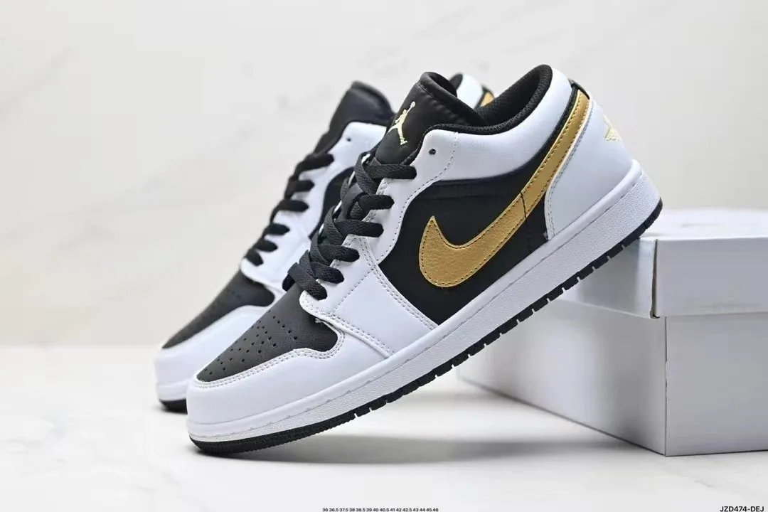 Air Jordan 1 Low Gold Swoosh