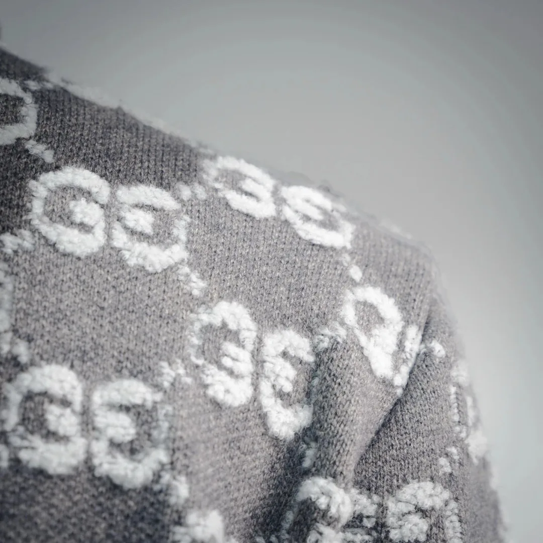 Jacquard Cotton Sweater — Photo 5