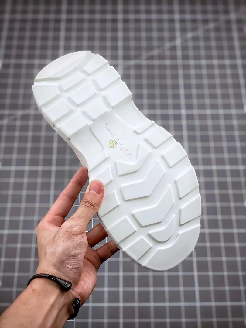 Alexander McQueen White Platform Canvas Shoes — Photo 12