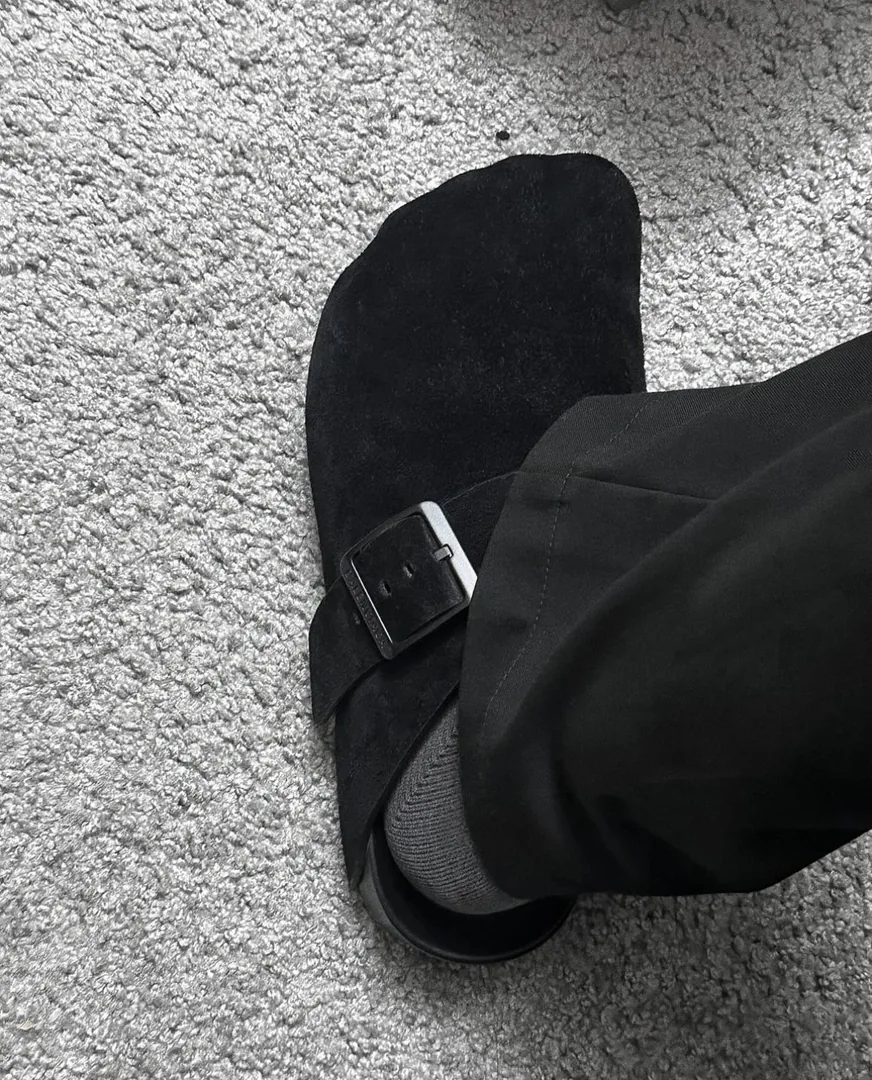 Balenciaga Suede Mule Slides — Photo 3