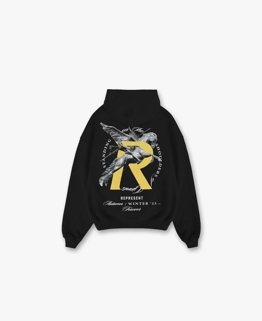Represent Icon Sunset Print Hooded Hoodie — Photo 10