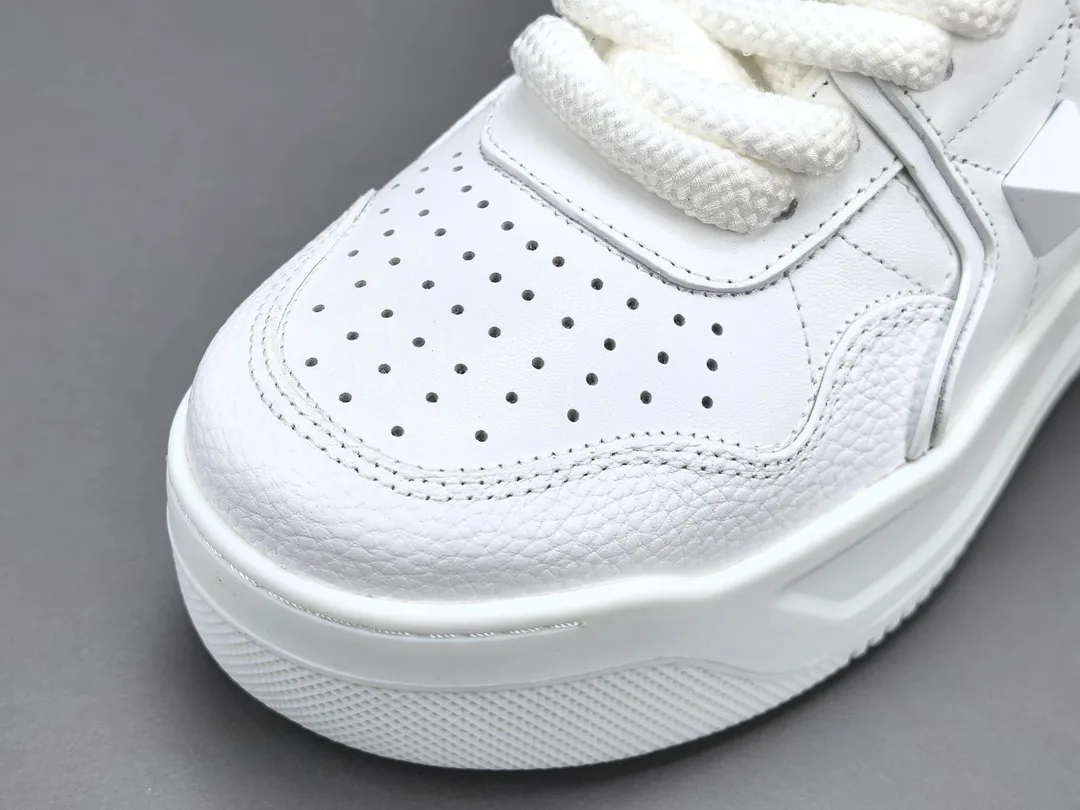 Valentino Black White Stud Sneakers — photo 8