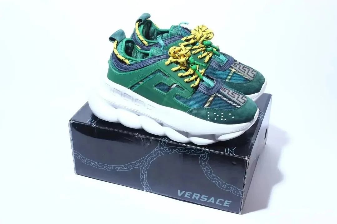 Versace Chain Reaction Black Trainers — Photo 7